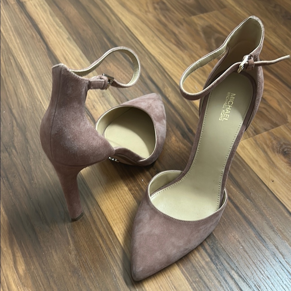 Michael Kors Women's Blush Suede Heels